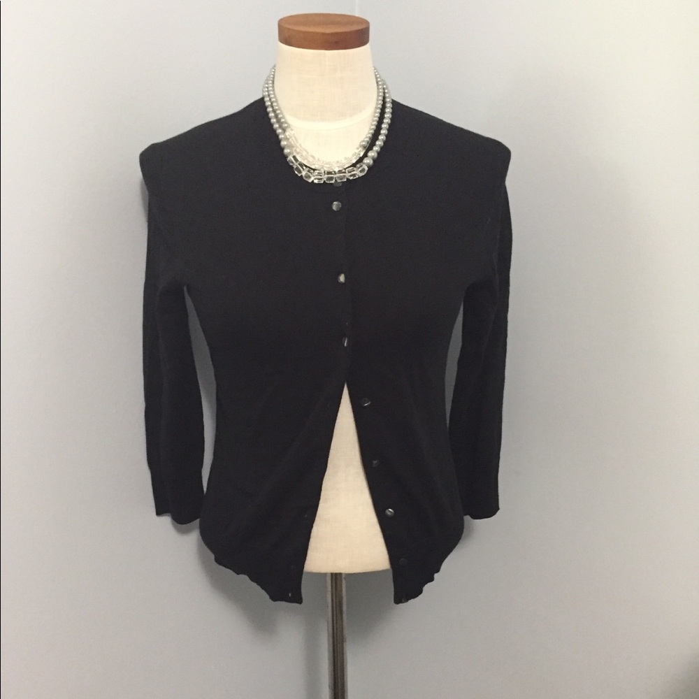 J. Crew Black Cardigan Sweater